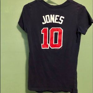Chipper Jones Braves T-Shirt Jersey
